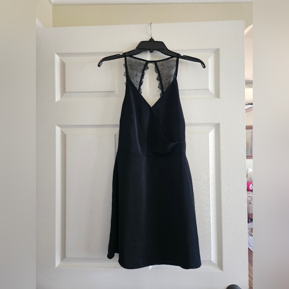 Abercrombie & Fitch Black Mini Dress with Lace